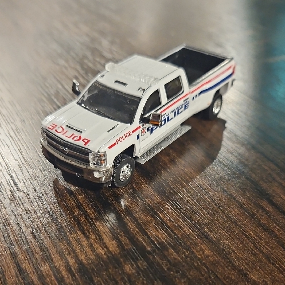 Police Toy Truck with Red and Blue Stripes